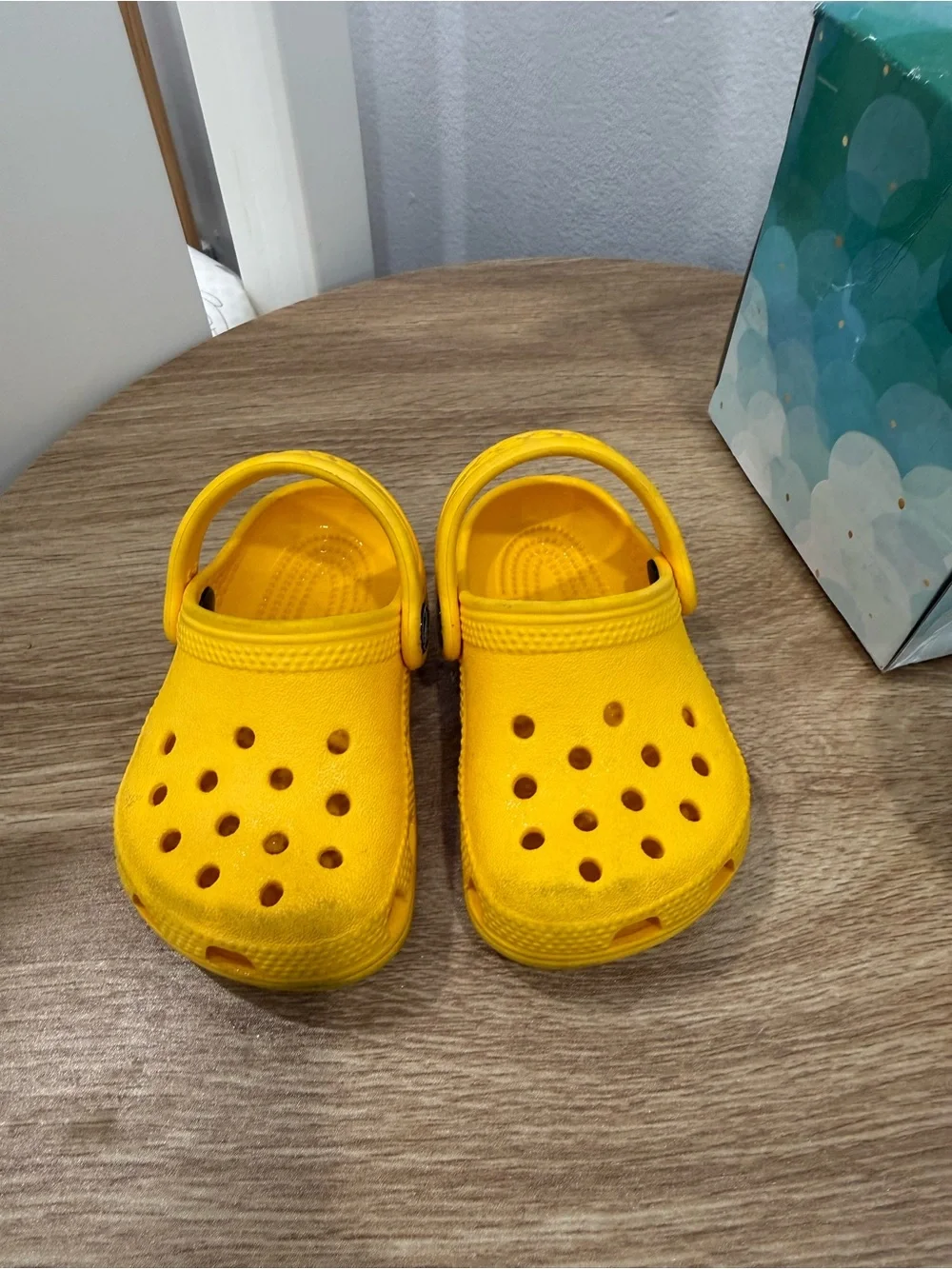 Croc Baby Yellow Slip-On Crocs - Size 2/3